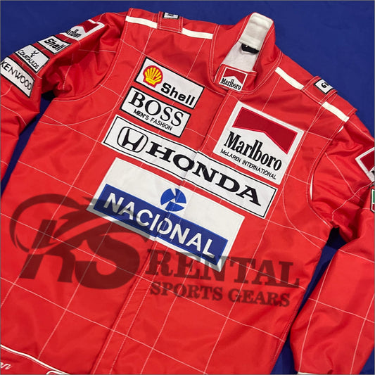 Ayrton Senna 1991 racing Embroidery Jacket McLaren F1