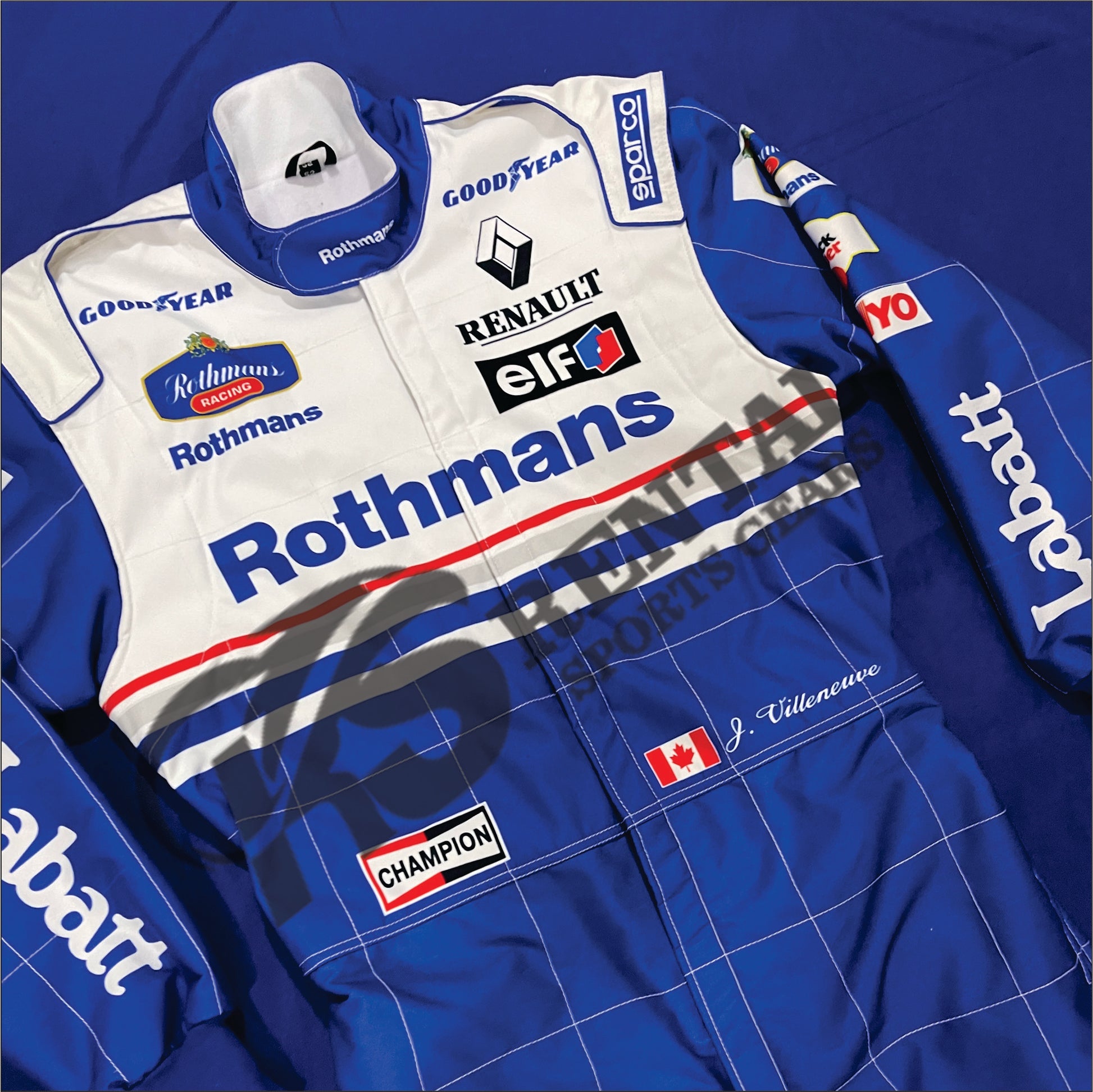 1996 Jacques Villeneuve Rothmans Williams Renault F1 Race Suit