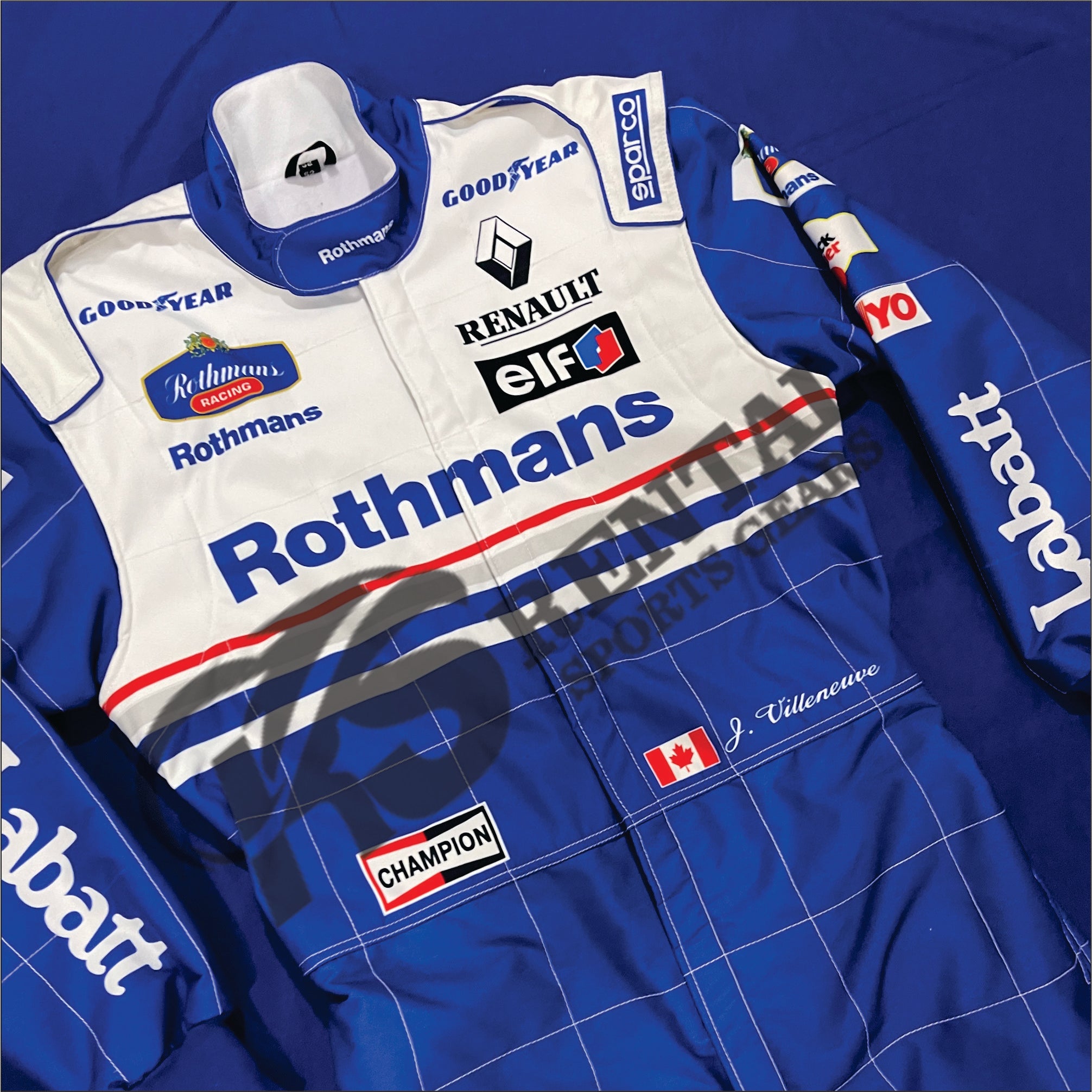 1996 Jacques Villeneuve Rothmans Williams Renault F1 Race Suit