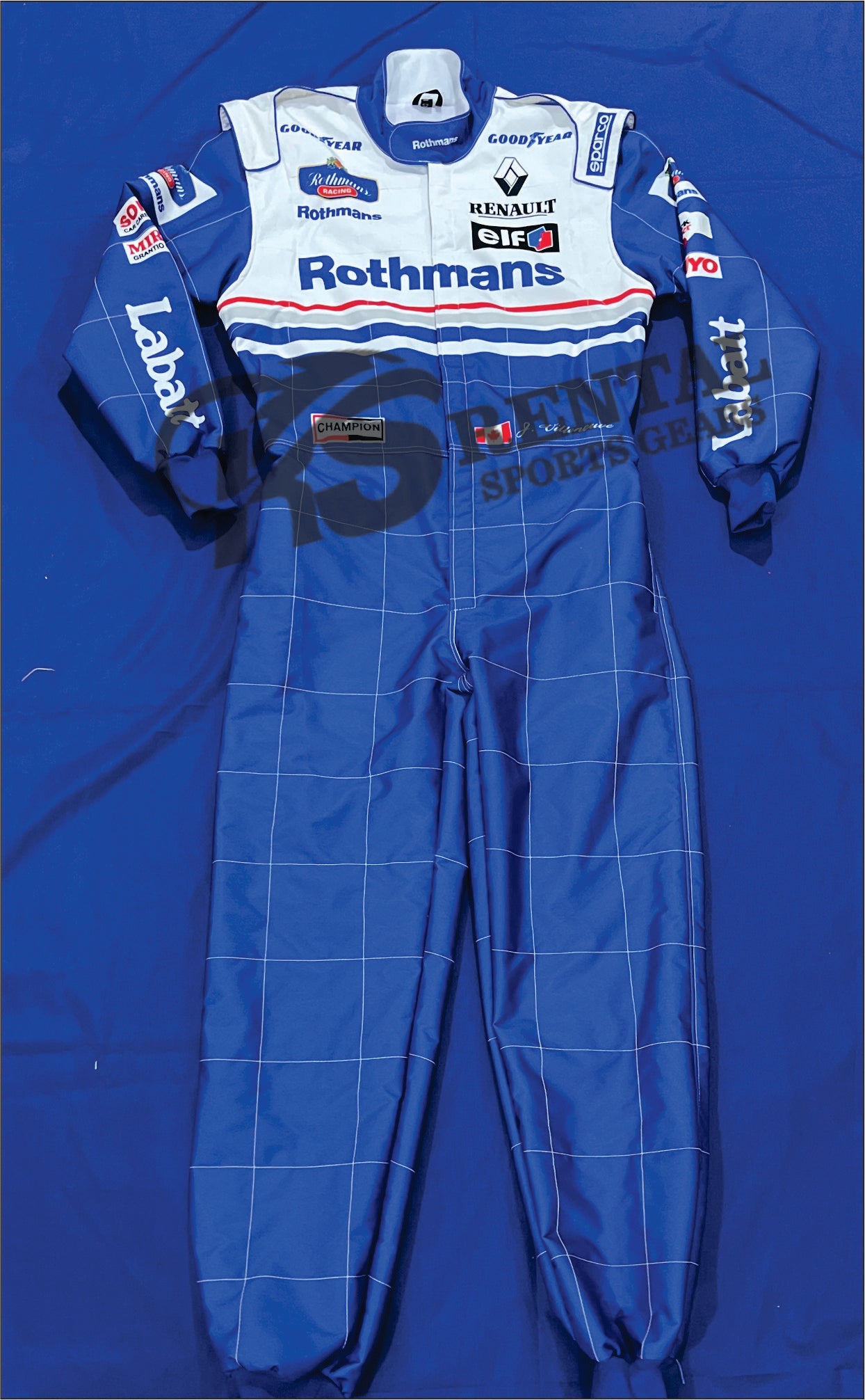 1996 Jacques Villeneuve Rothmans Williams Renault F1 Race Suit