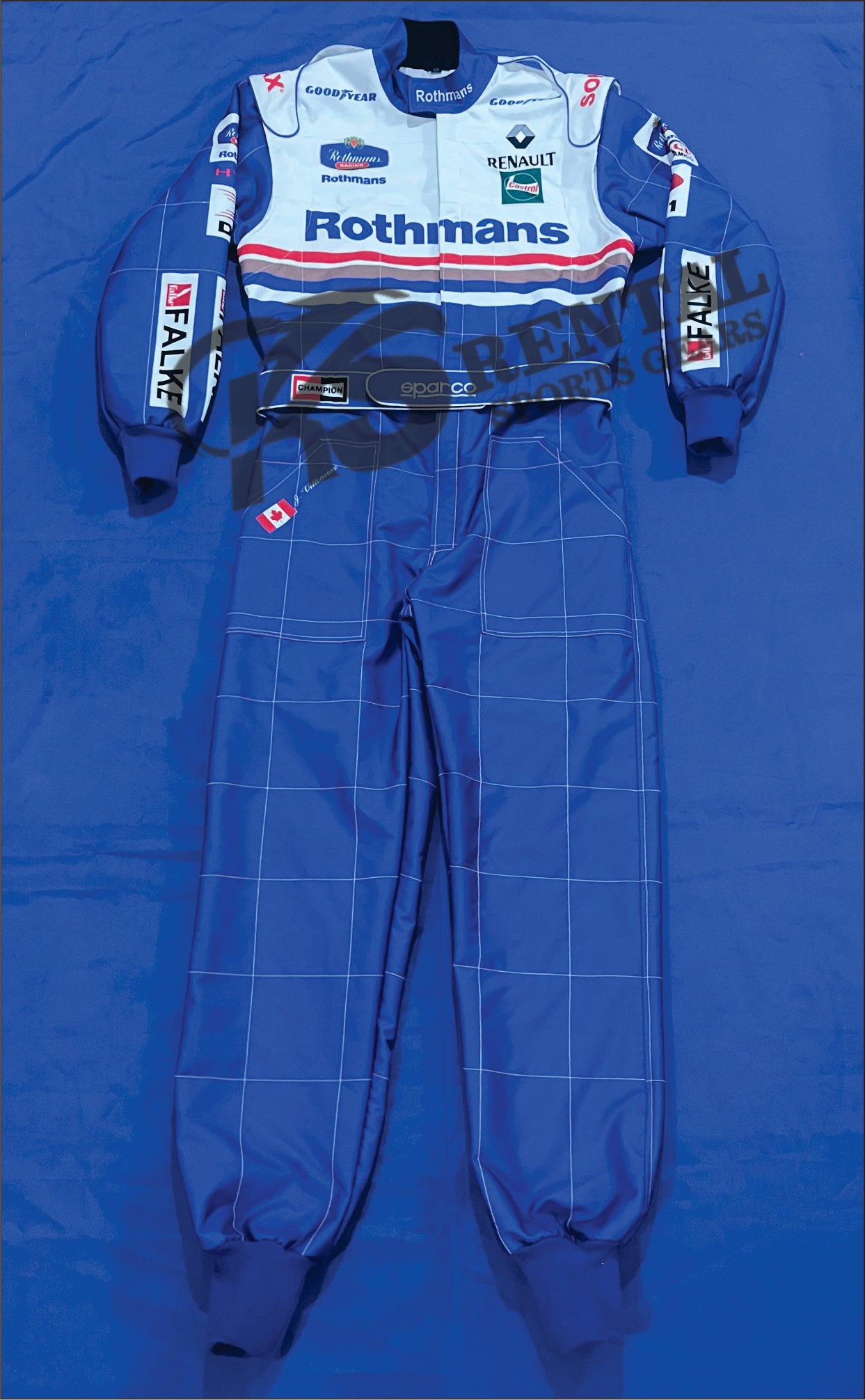 1997 Jacques Villeneuve Williams F1 Printed Suit