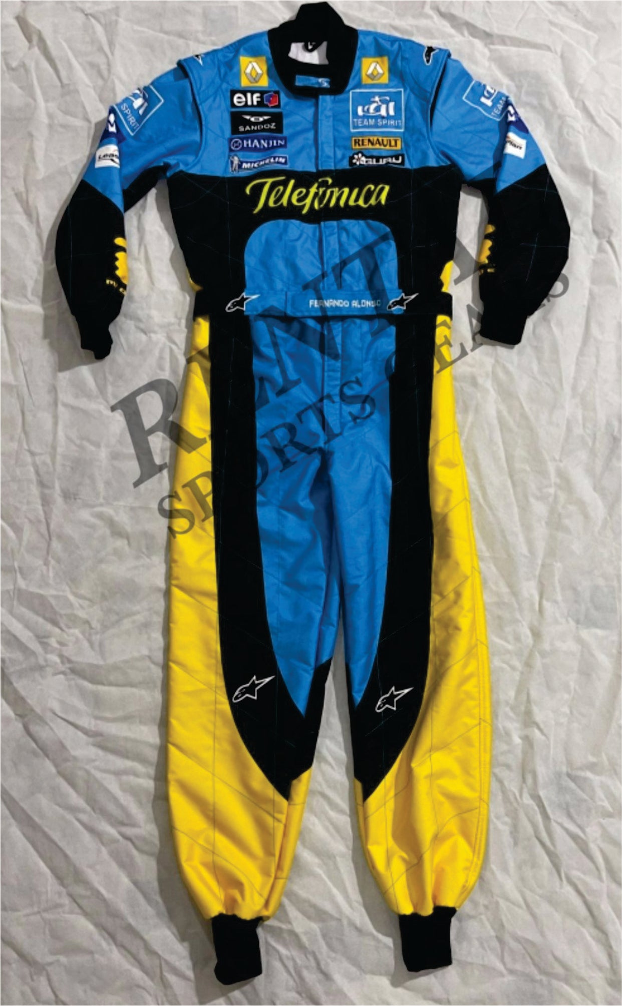 2005 F1 Fernando Alonso Renault Mild Seven Race Suit