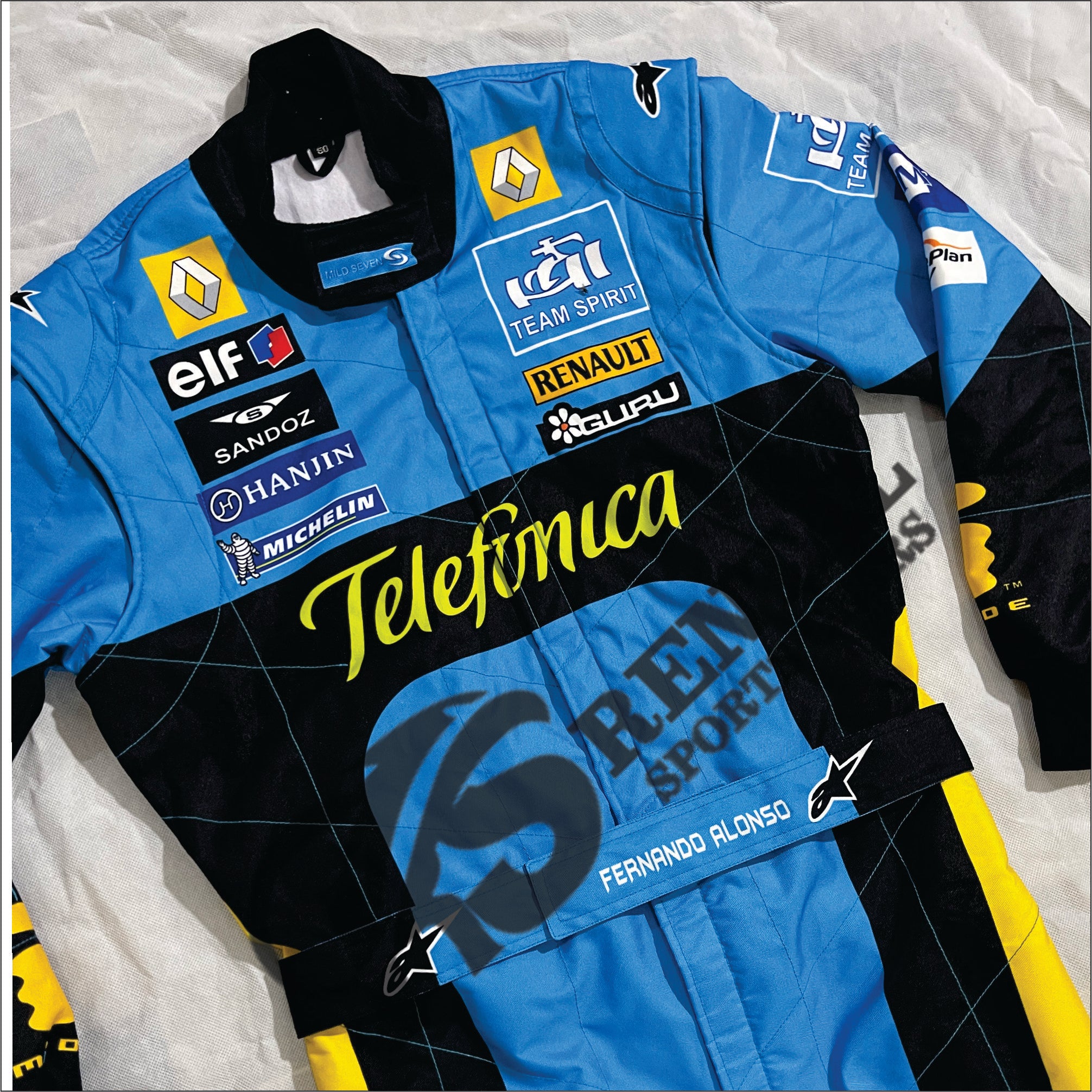 2005 Fernando Alonso F1 Renault Mild Seven Racing Suit
