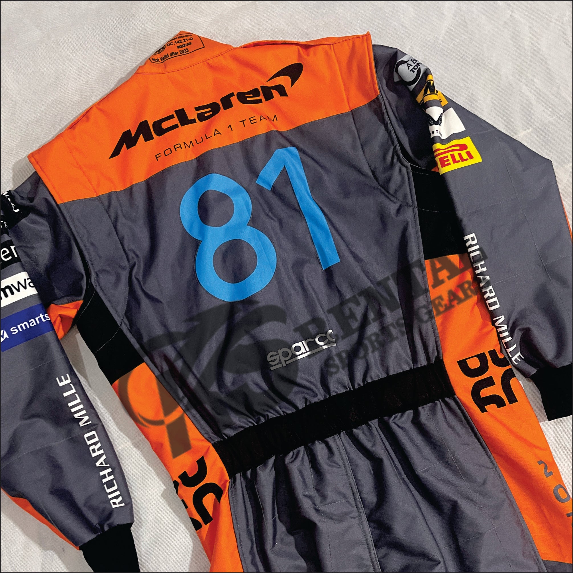 2023 Oscar Piastri Mclaren F1 Replica Race Suit