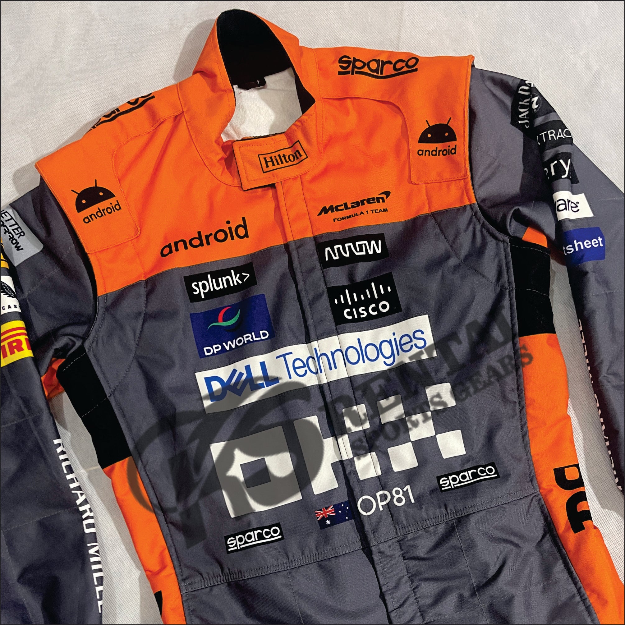 2023 Oscar Piastri Mclaren F1 Replica Race Suit