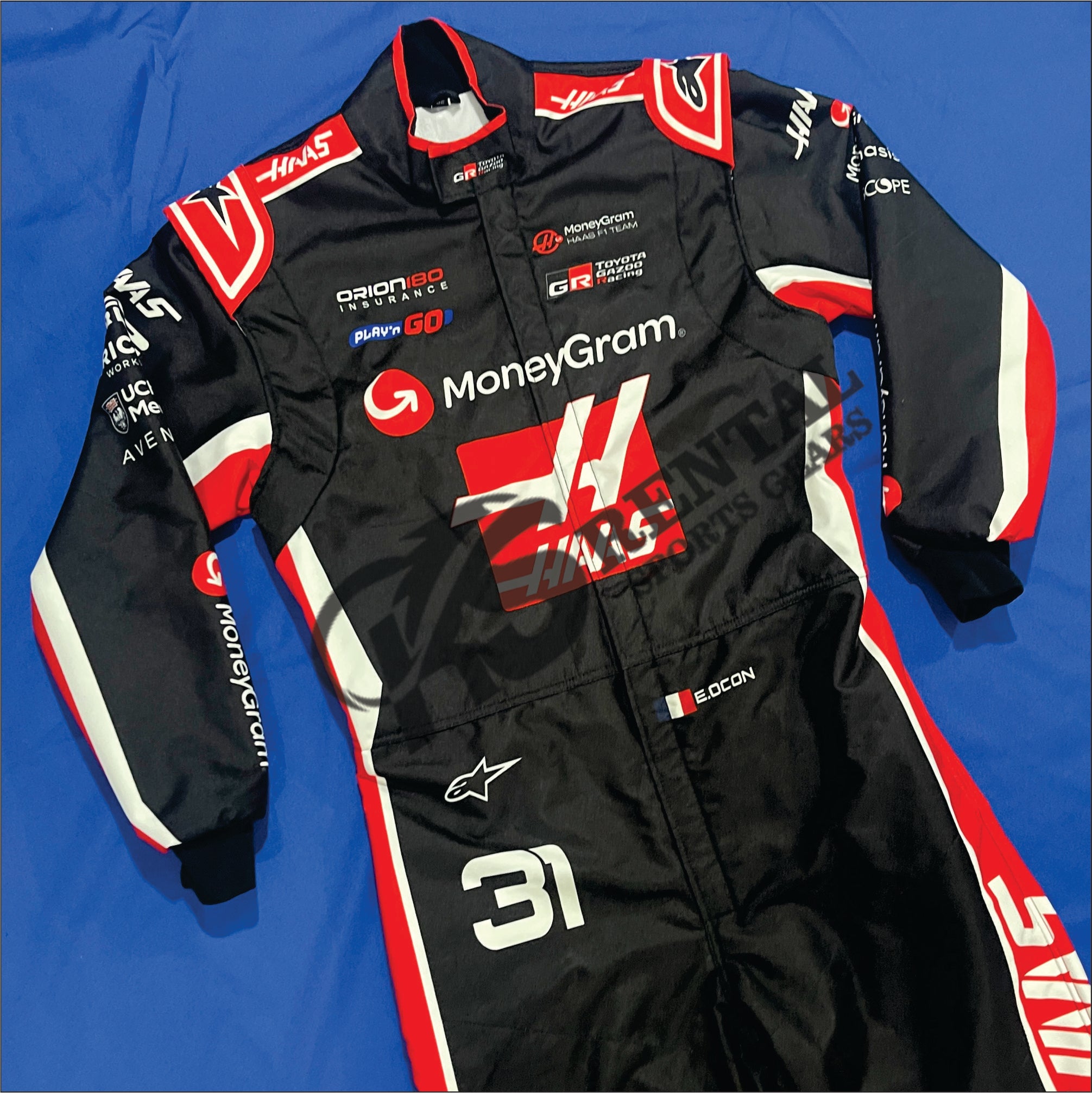 2025 Esteban Ocon MoneyGram Haas F1 Team Racing suit