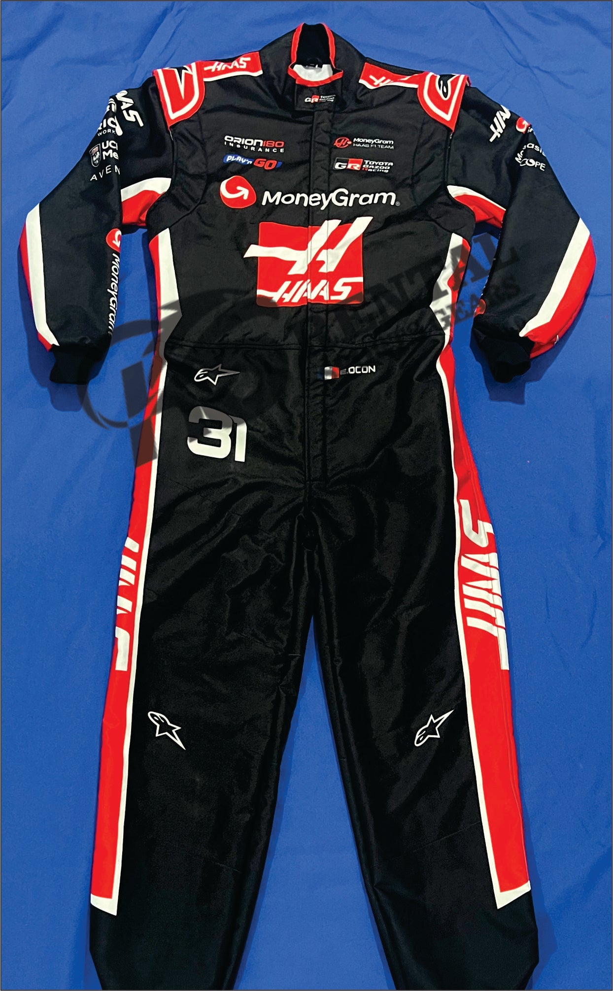 2025 Esteban Ocon MoneyGram Haas F1 Team Racing suit
