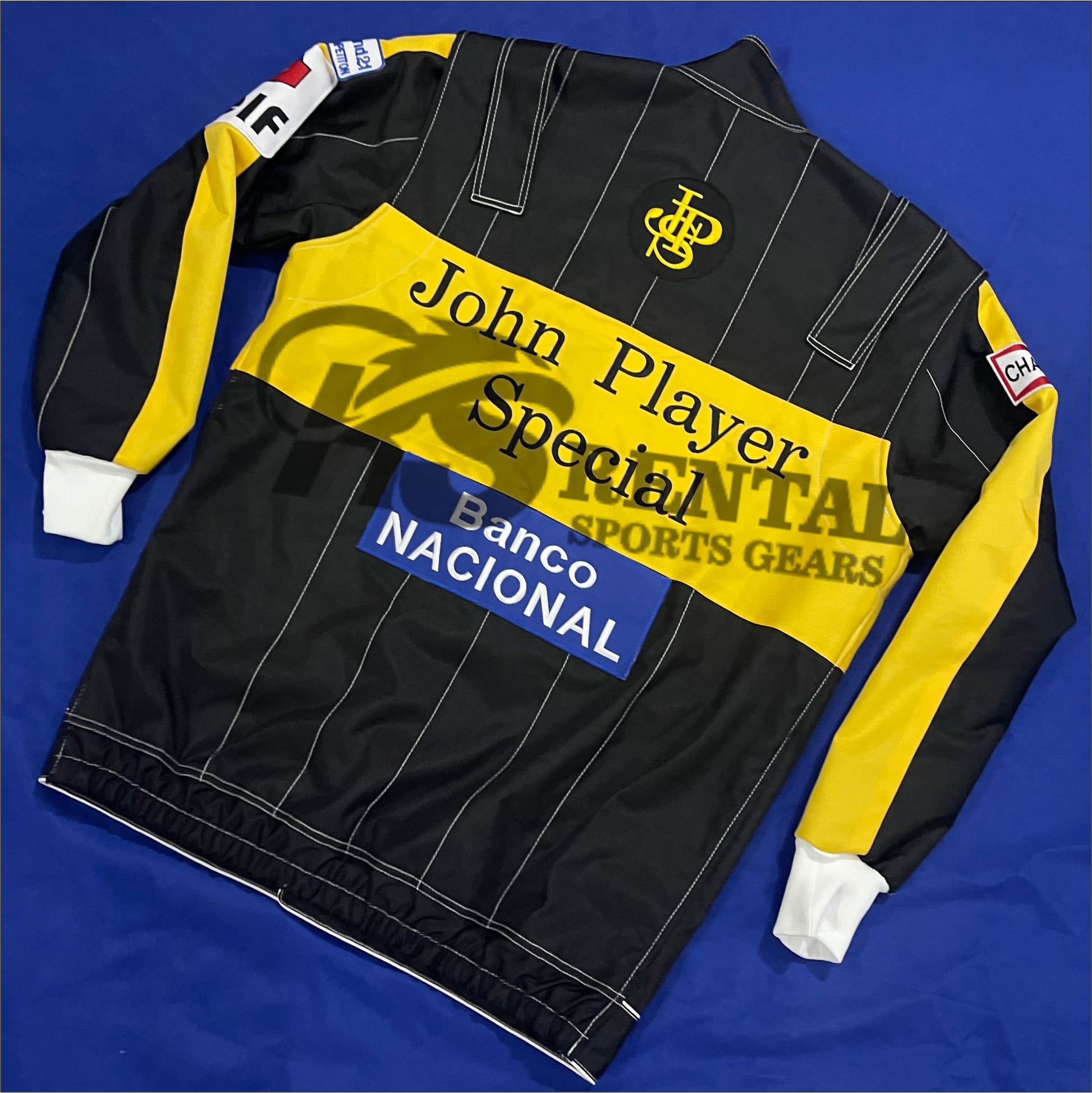 Ayrton Senna 1985 F1 Jps Embroidery Jacket F1 Replica Embroidery