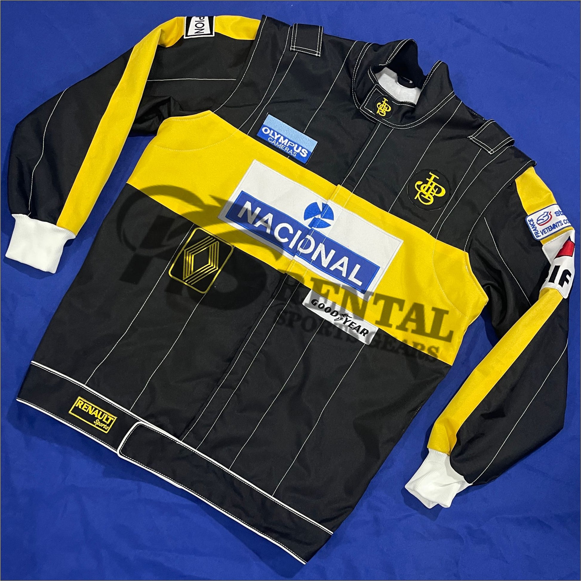 Ayrton Senna 1985 F1 Jps Embroidery Jacket F1 Replica Embroidery