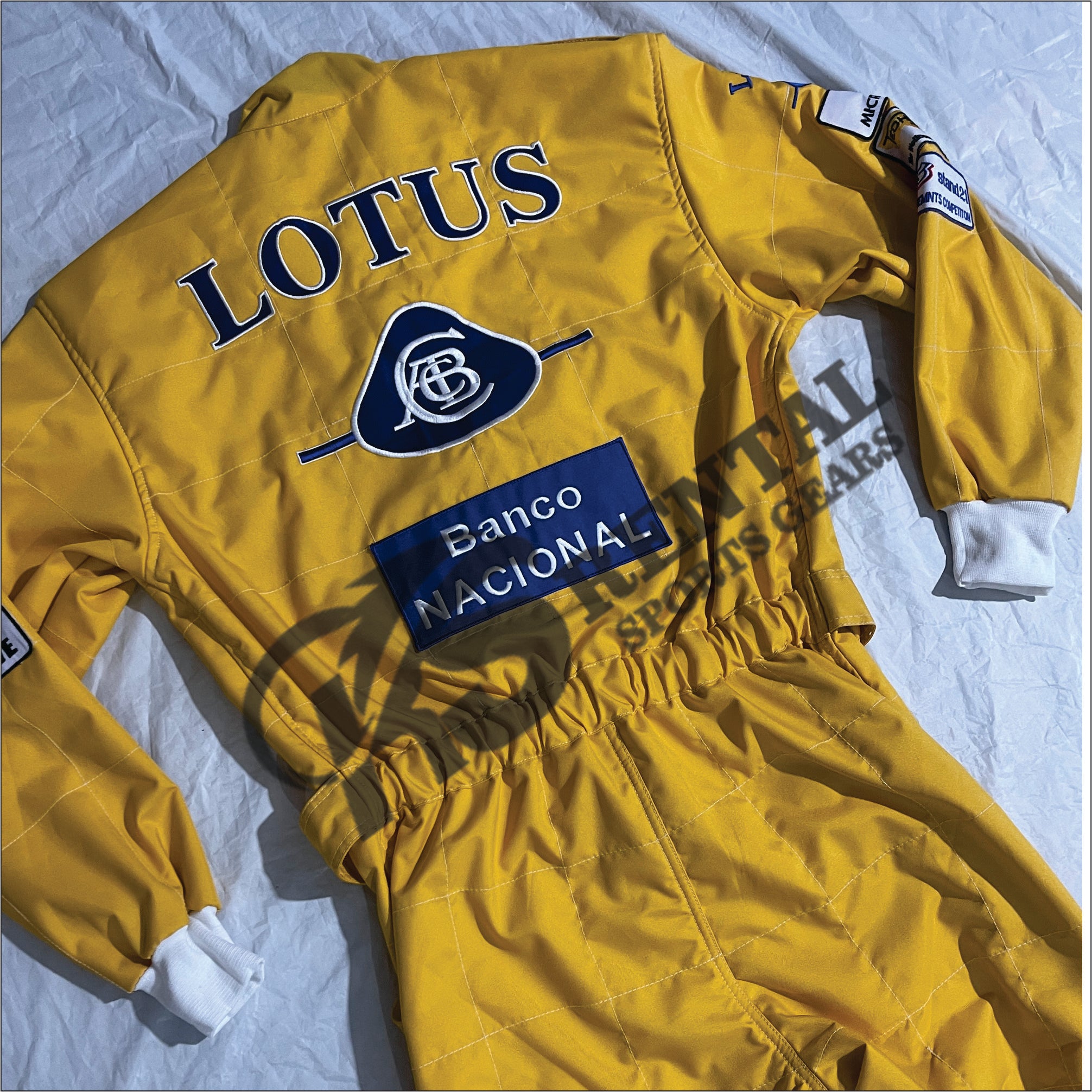 Ayrton Senna LOTUS 1987 Embroidery F1 Replica Embroidery Race Suit