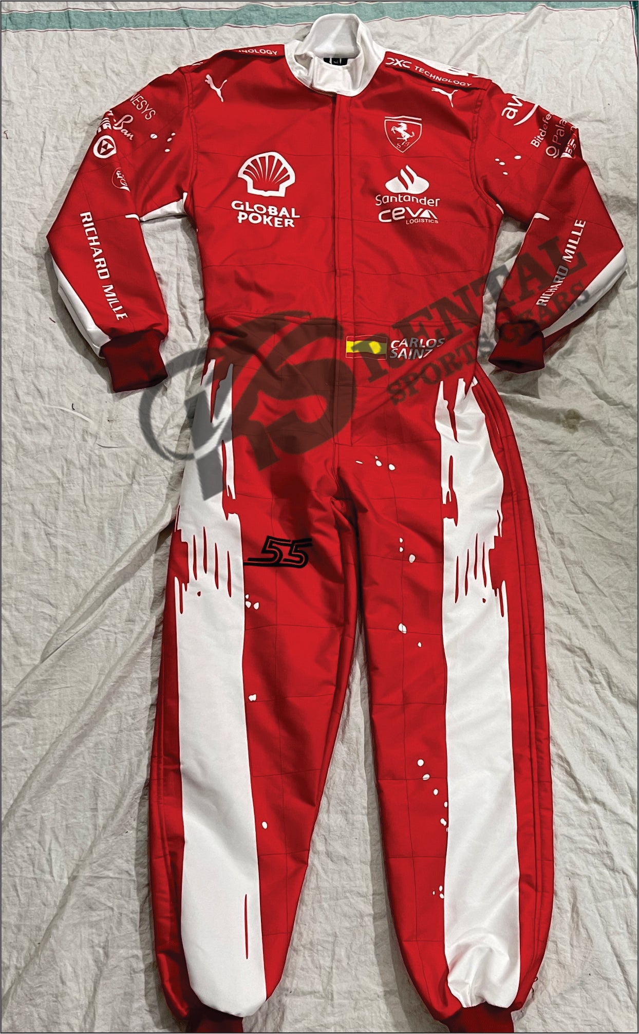 Carlos Sainz 2023 Las Vegas Formula 1 Scuderia Ferrari Race Suit