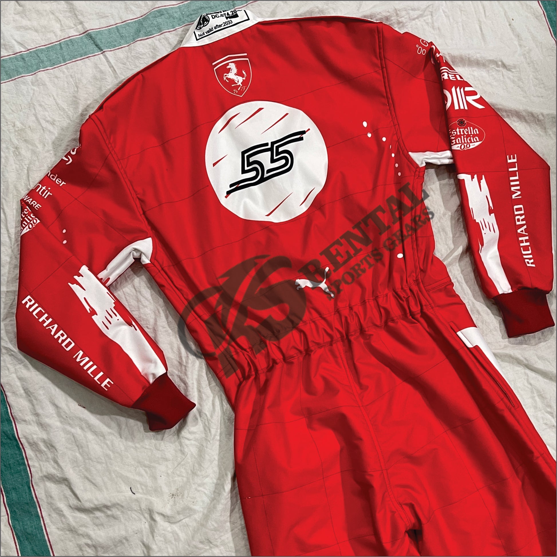 Carlos Sainz 2023 Las Vegas Formula 1 Scuderia Ferrari Race Suit