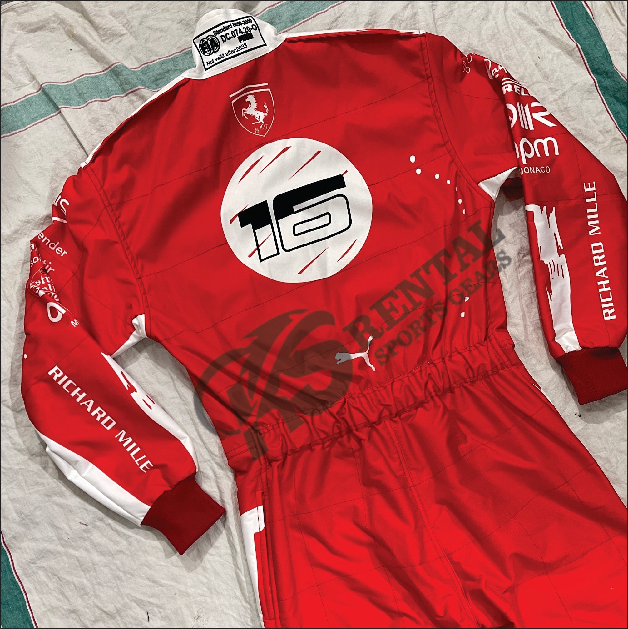 Charles Leclrec 2023 Ferrari Las Vegas GP Race suit F1