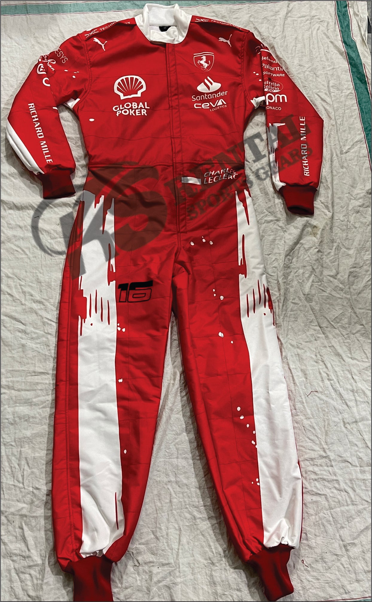 Charles Leclrec 2023 Ferrari Las Vegas GP Race suit F1