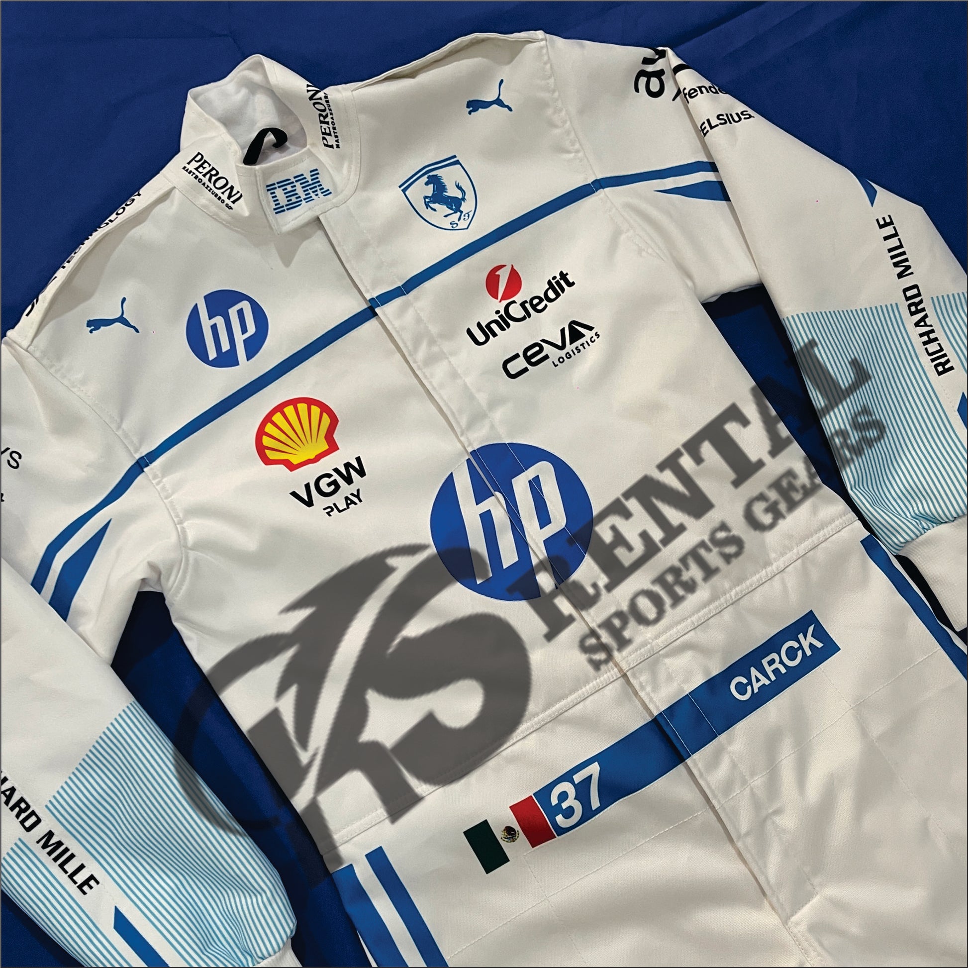 Charles Leclerc 2025 Monaco GP Ferrari Replica Race Suit