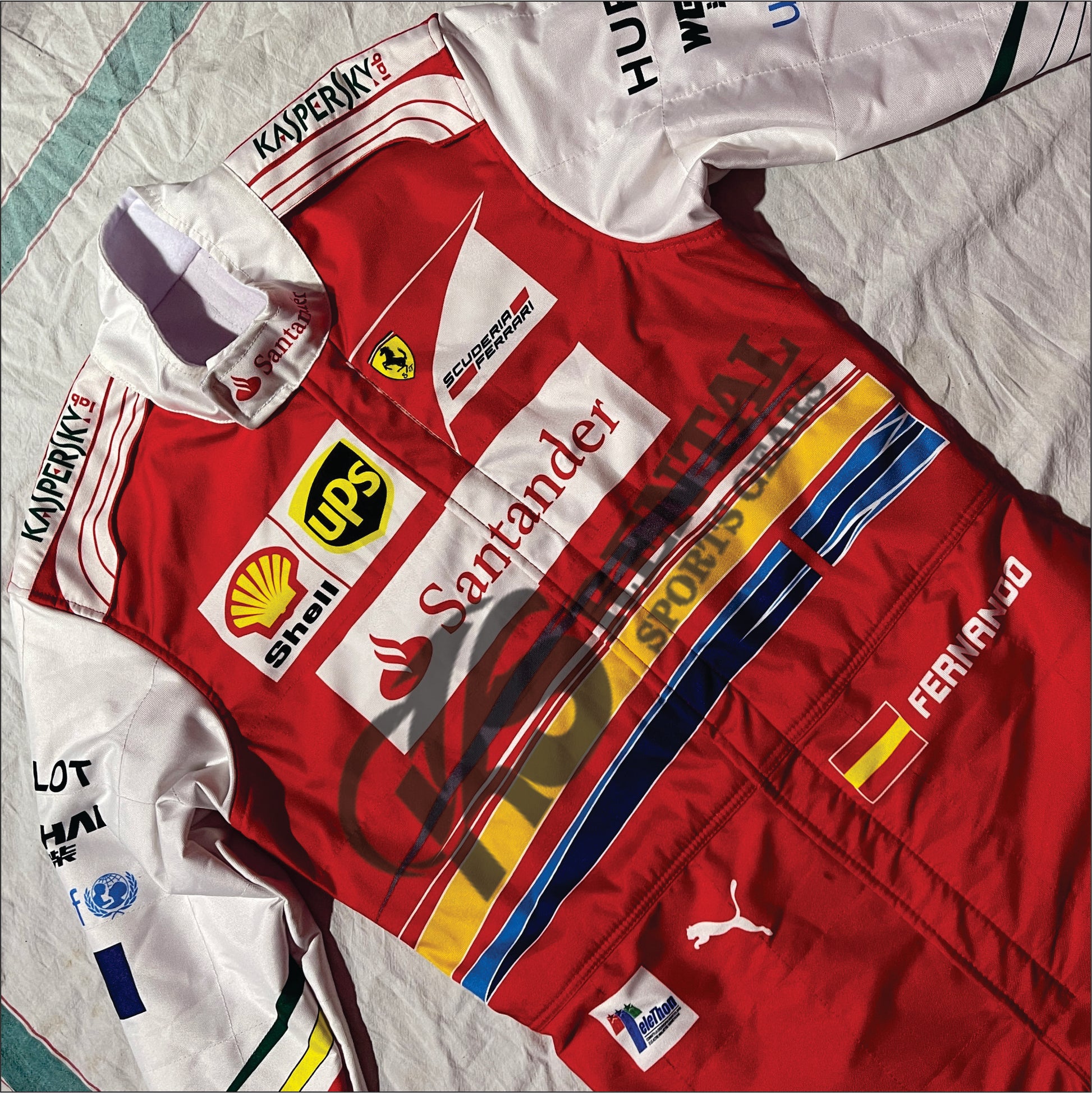 Fernando Alonso 2014 F1 Ferrari Abu Dhabi GP Race Suit