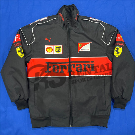 Ferrari Vintage Racing Jackets Black Ferrari