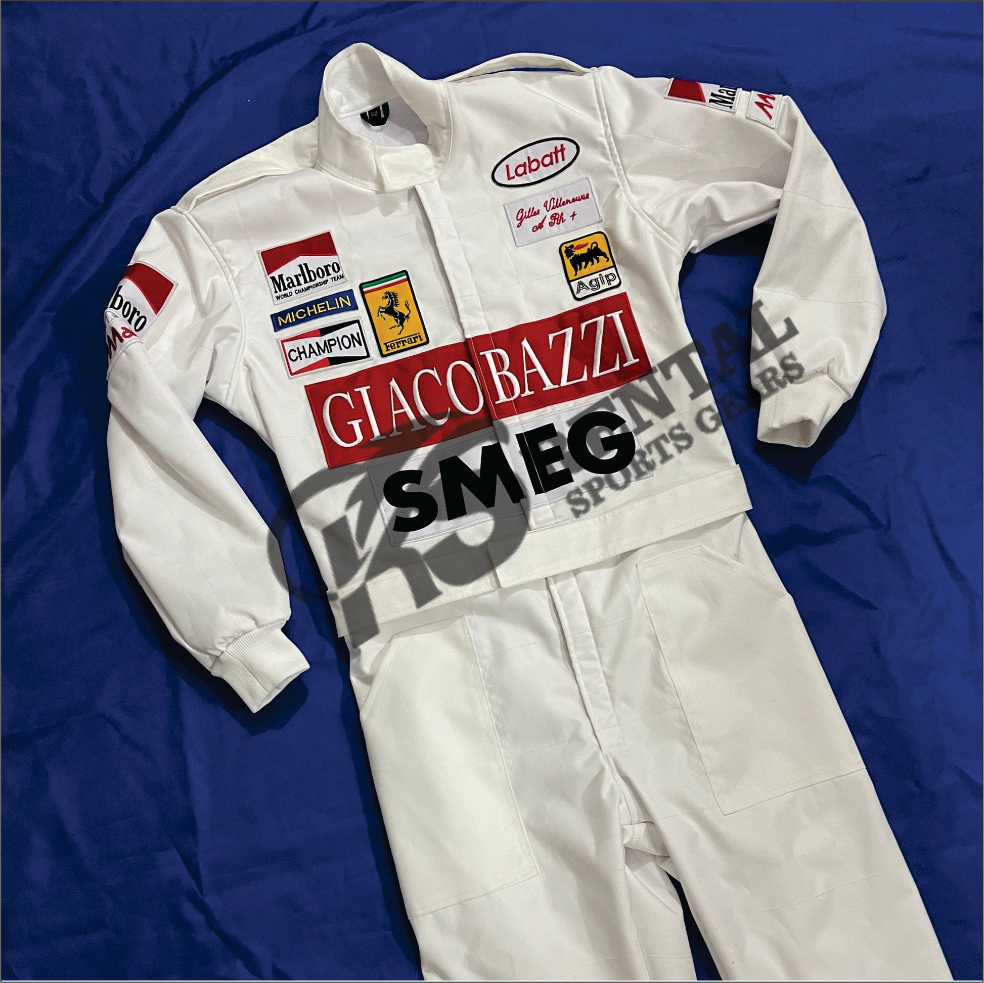 Gilles Villeneuve 1970 SMEG F1 Embroidered suit