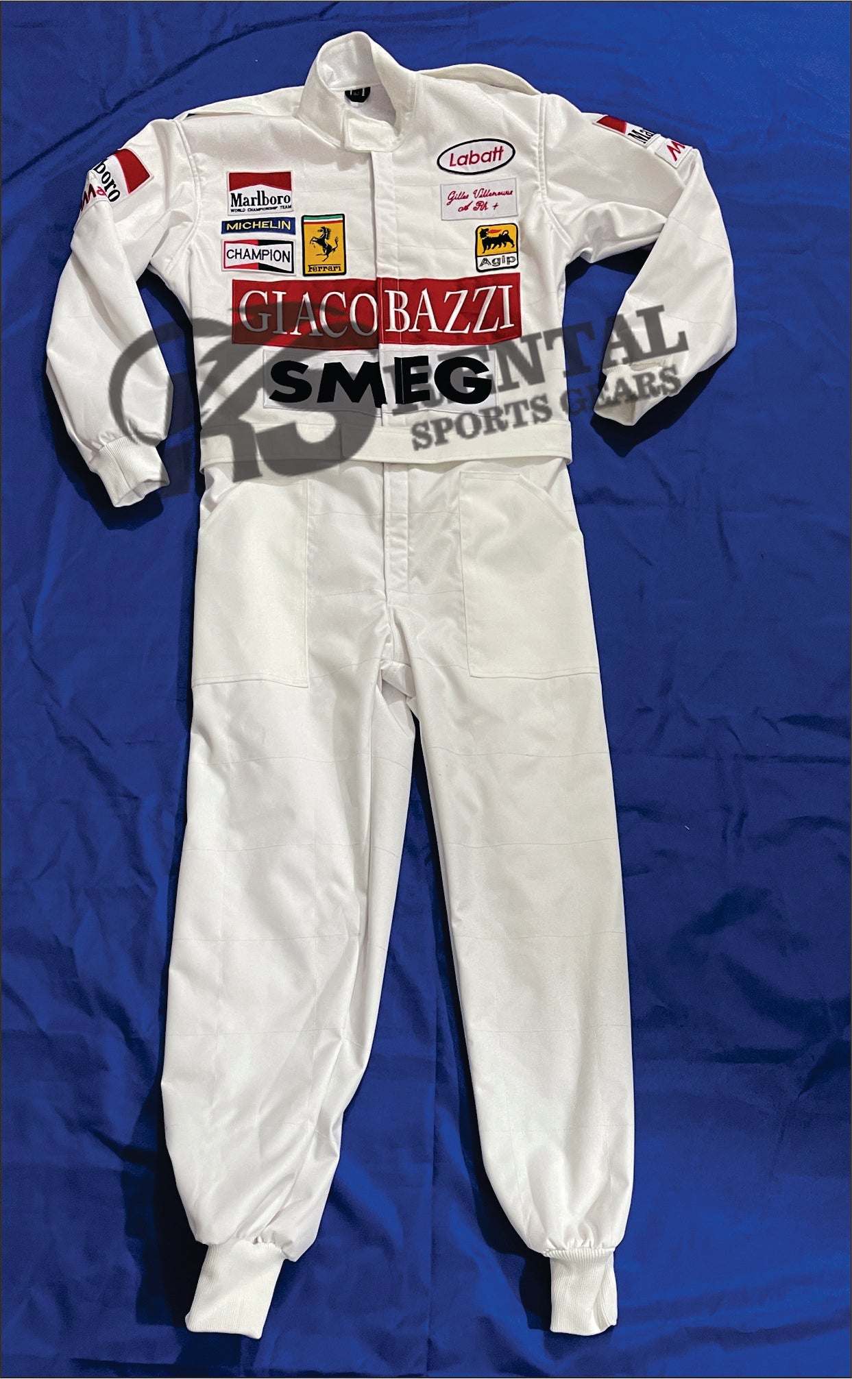 Gilles Villeneuve 1970 SMEG F1 Embroidered suit