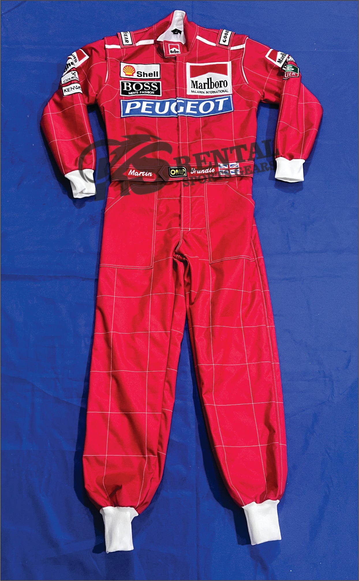 Martin brundle F1 Monaco Grand Prix 1994 Embroidery suit