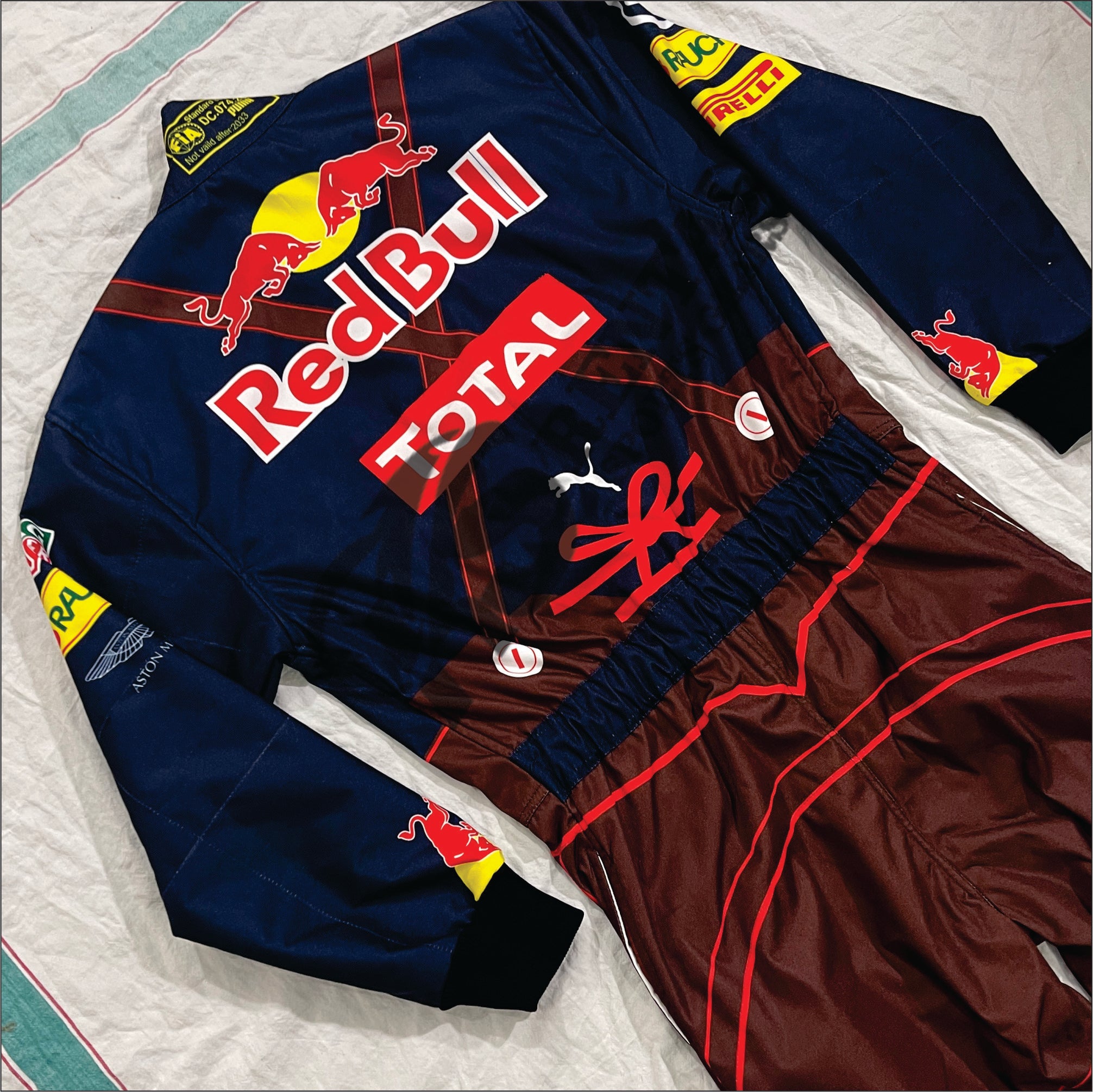 Max Verstappen 2016 F1 Red Bull in Lederhosen Racing race suit