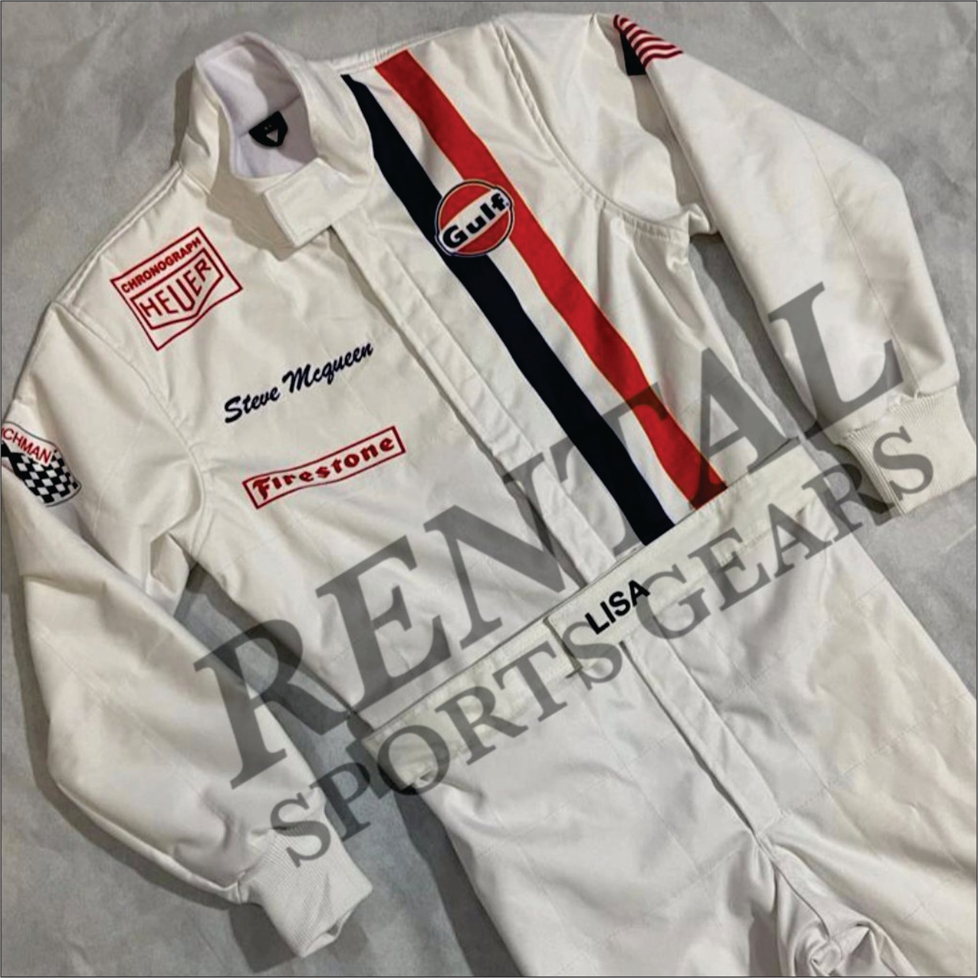 Michael Delaney Steve McQueen Le Mans 1971 F1 MOVIE Racing Suit