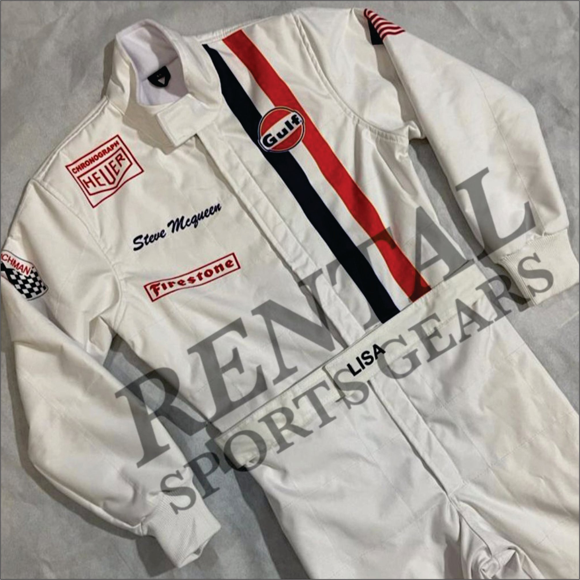 Michael Delaney Steve McQueen Le Mans 1971 F1 MOVIE Racing Suit