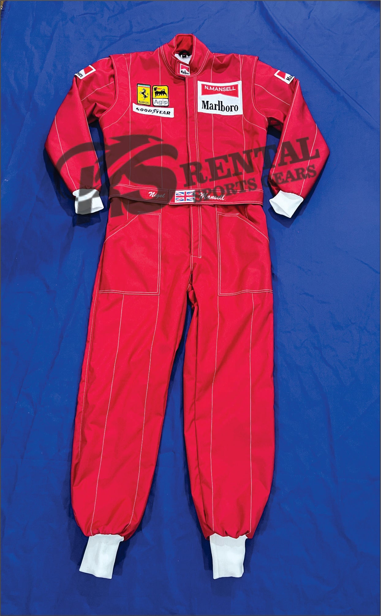Nigel Mansell 1990 Replica Embroidery racing suit Ferrari F1