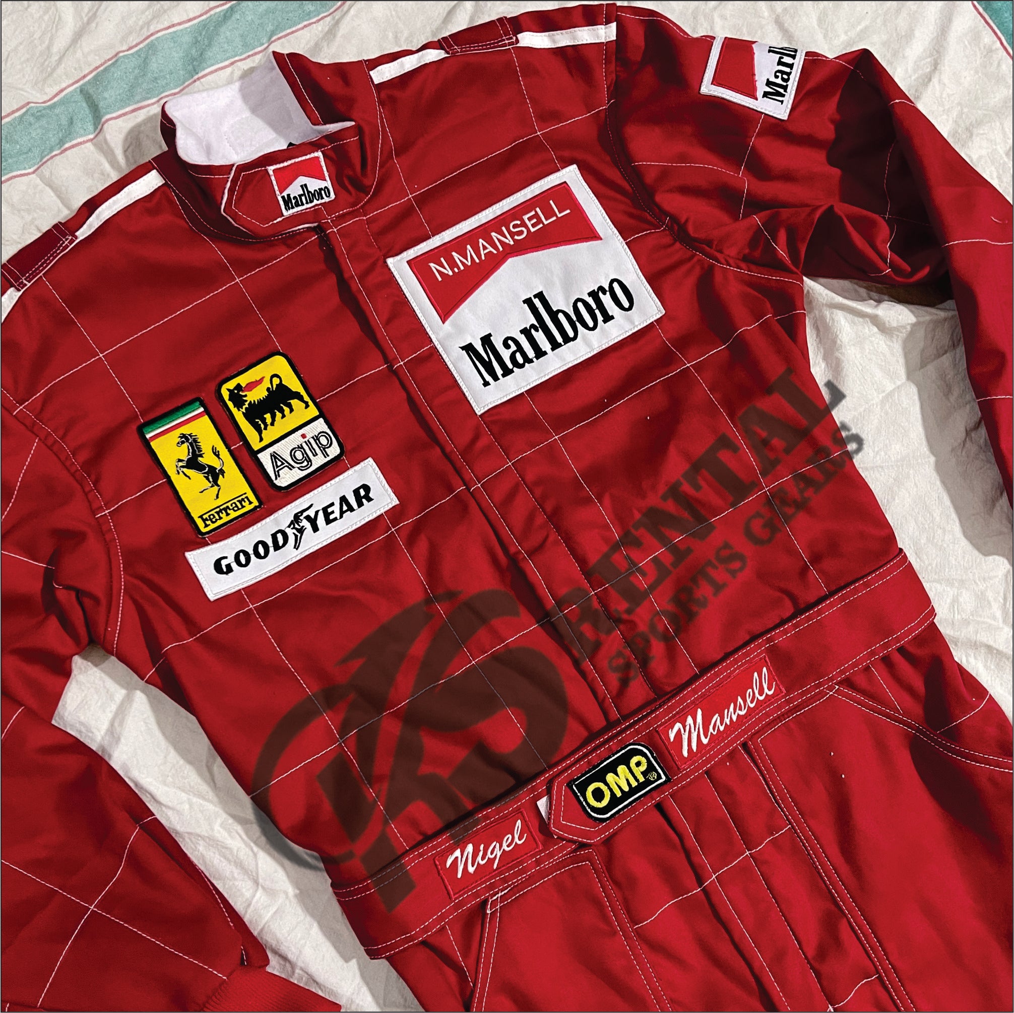 Nigel mansell 1991 F1 Embroidery suit