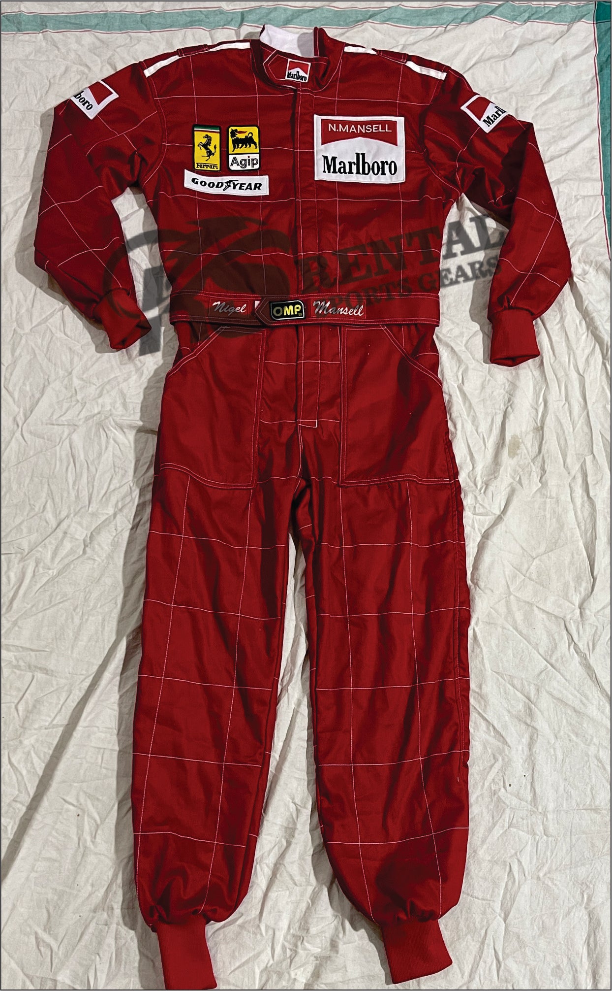 Nigel mansell 1991 F1 Embroidery suit