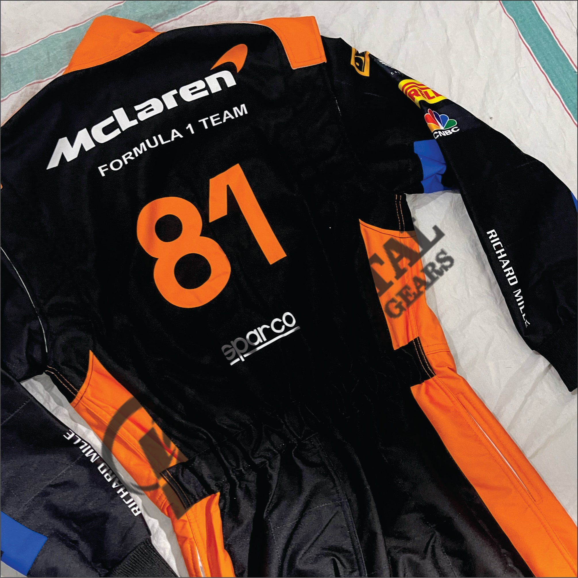 Oscar Paistri Mclaren 2023 Singapore GP F1 Race Suit
