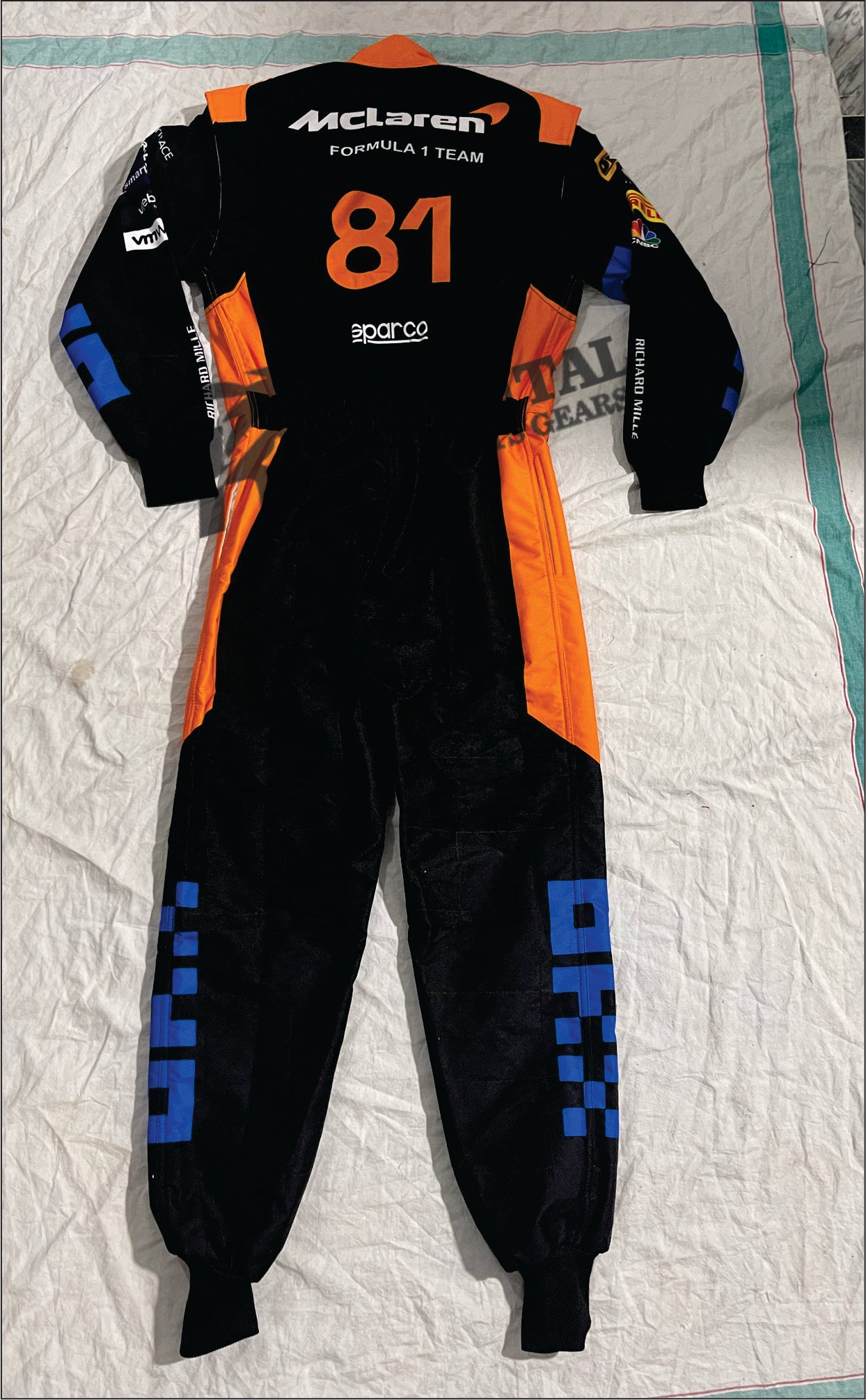 Oscar Paistri Mclaren 2023 Singapore GP F1 Race Suit