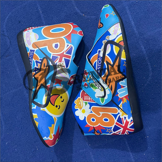 Oscar's race boots for the British Grand Prix 2024