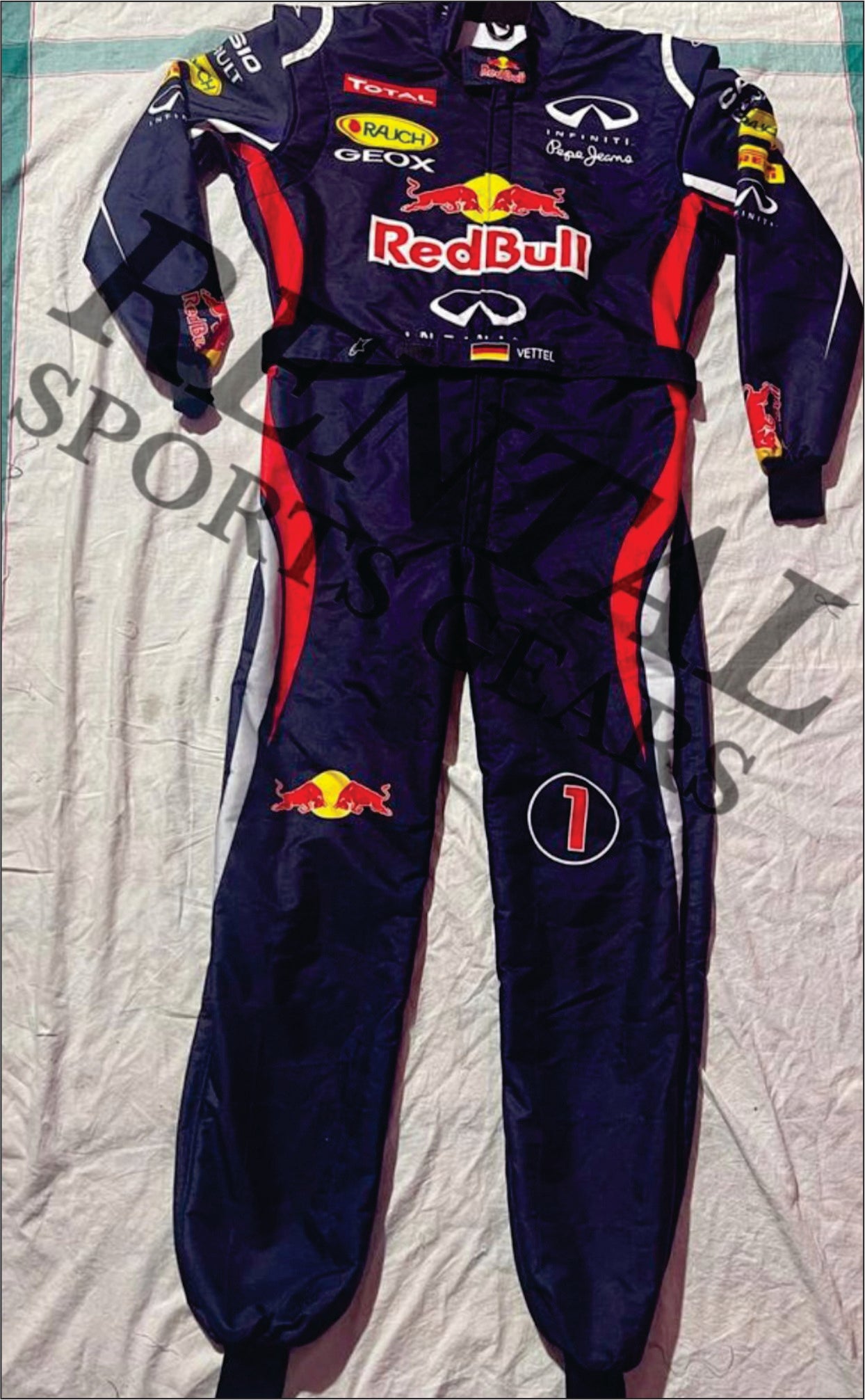 Sebastian Vettel 2012 Red Bull F1 race suit