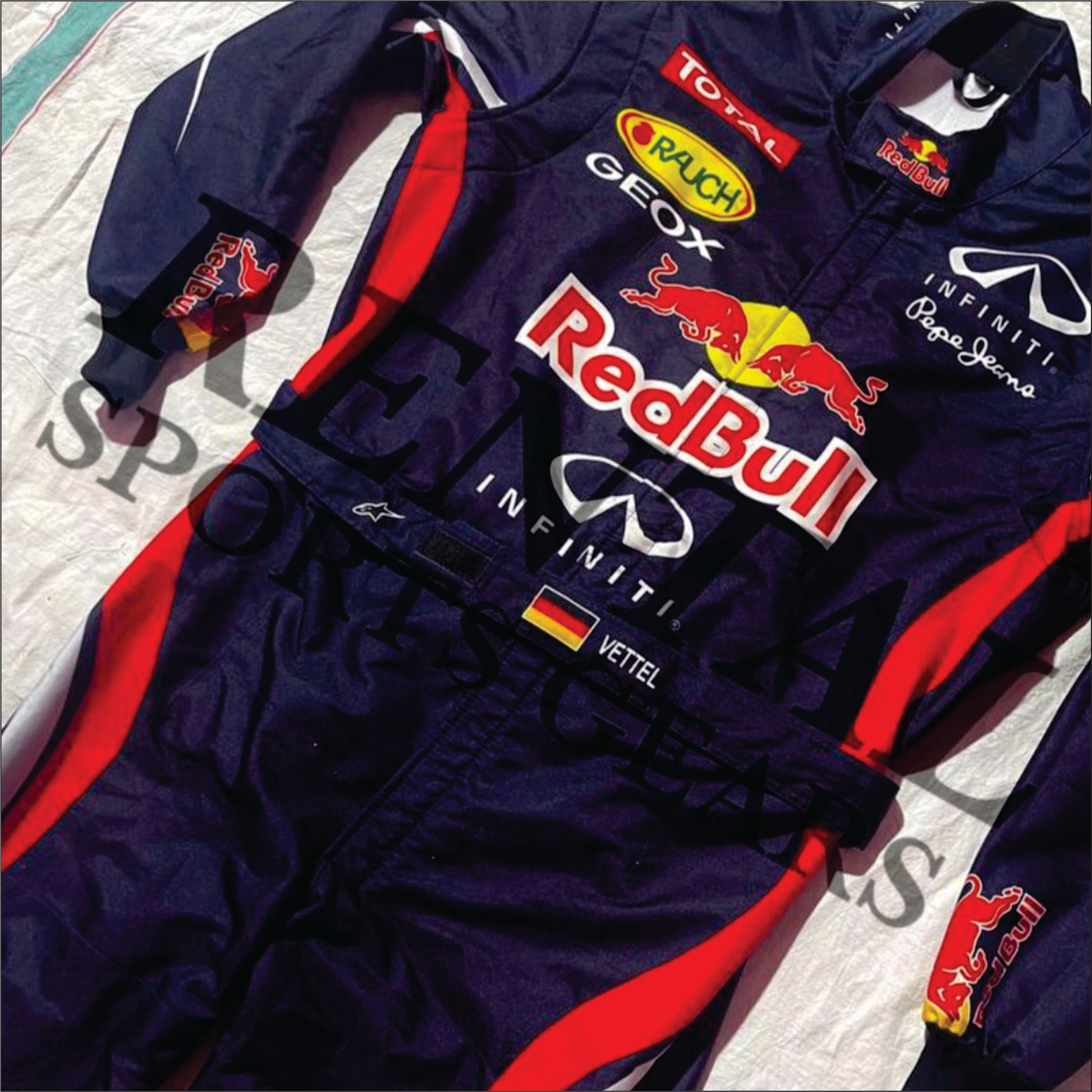 Sebastian Vettel 2012 Red Bull F1 race suit