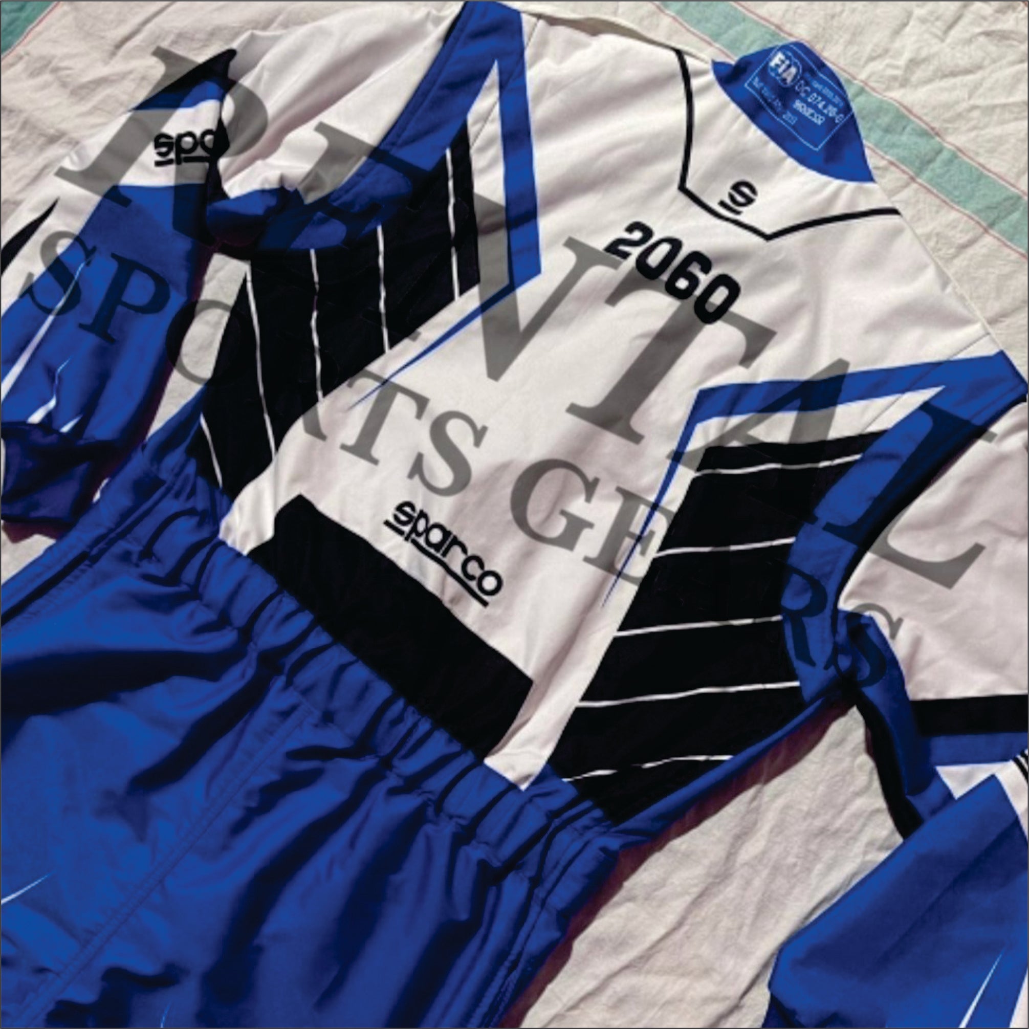 Sparco - Prime K Blue White Black Kart suit
