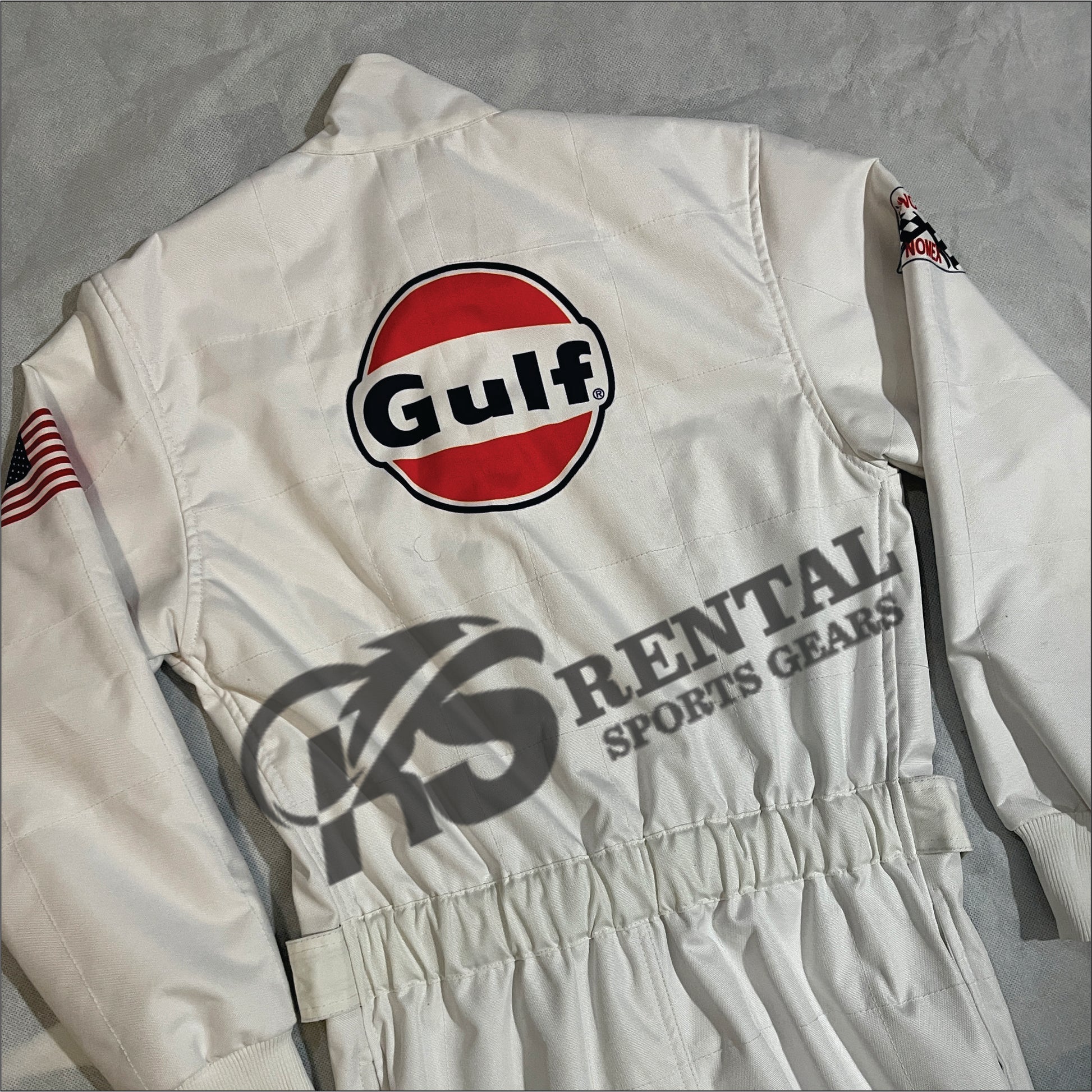 Steve McQueen Gulf 1971 Printed Go kart Racing suit