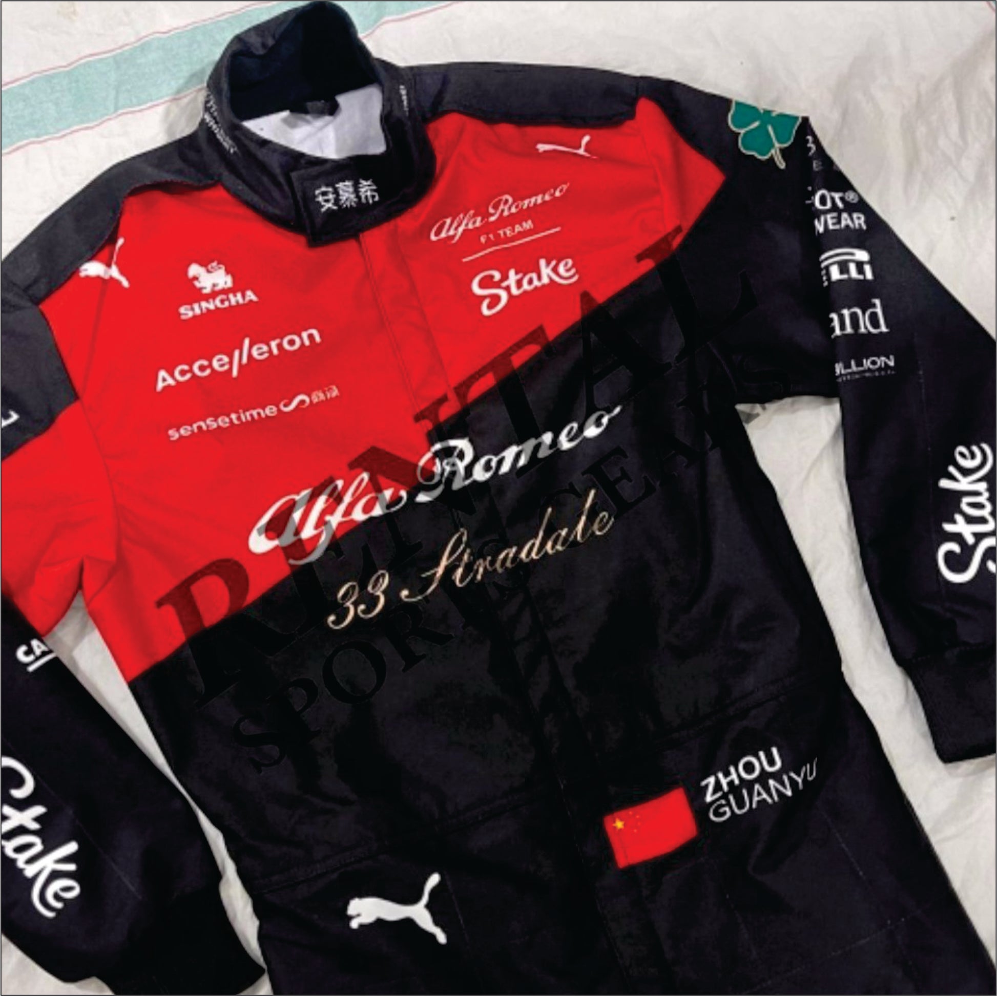 Zhou Guanyu 2023 Alfa Romeo Team F1 Racing Suit